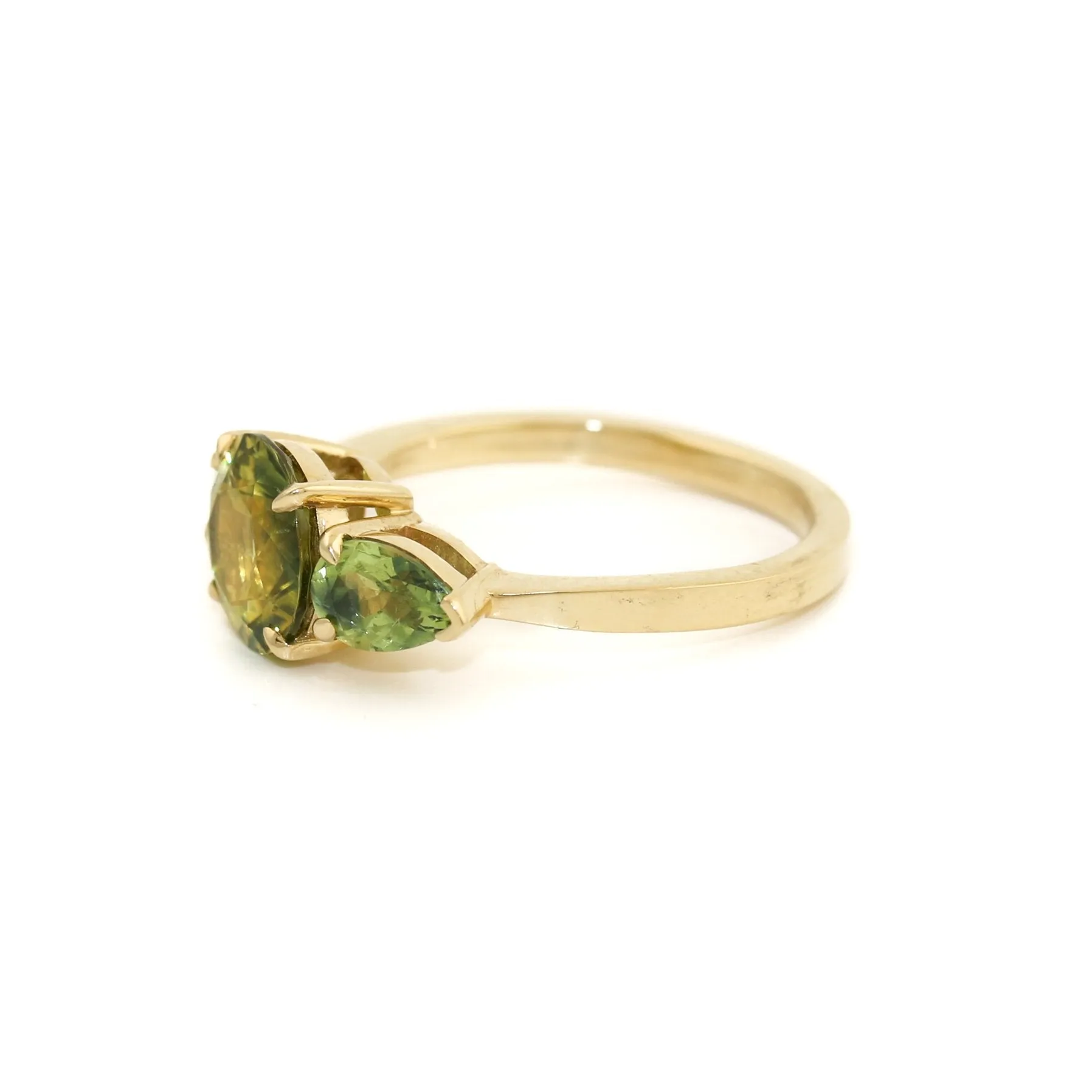 Chartreuse Sapphire Engagement Ring by Kingdom