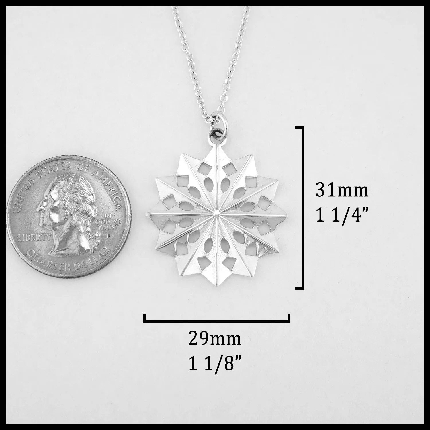 Cheryl's Snowflake Large Pendant