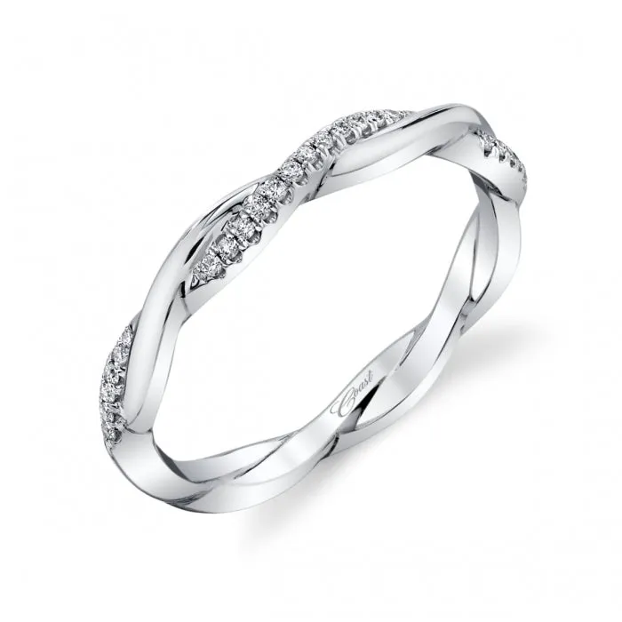 Coast 14K White Gold .09ctw Diamond Twisted Band (92897)