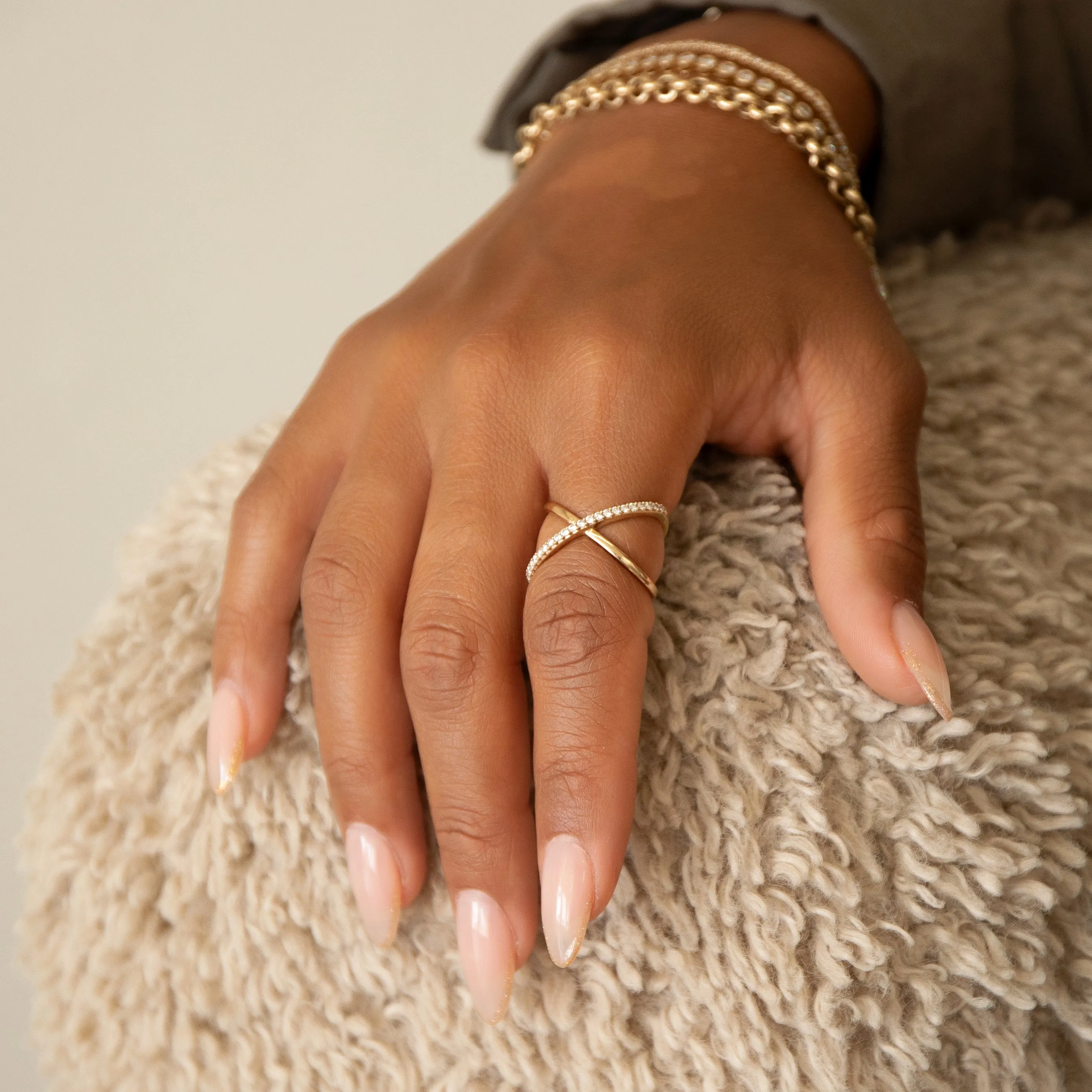 Criss-Cross Diamond Daze Ring