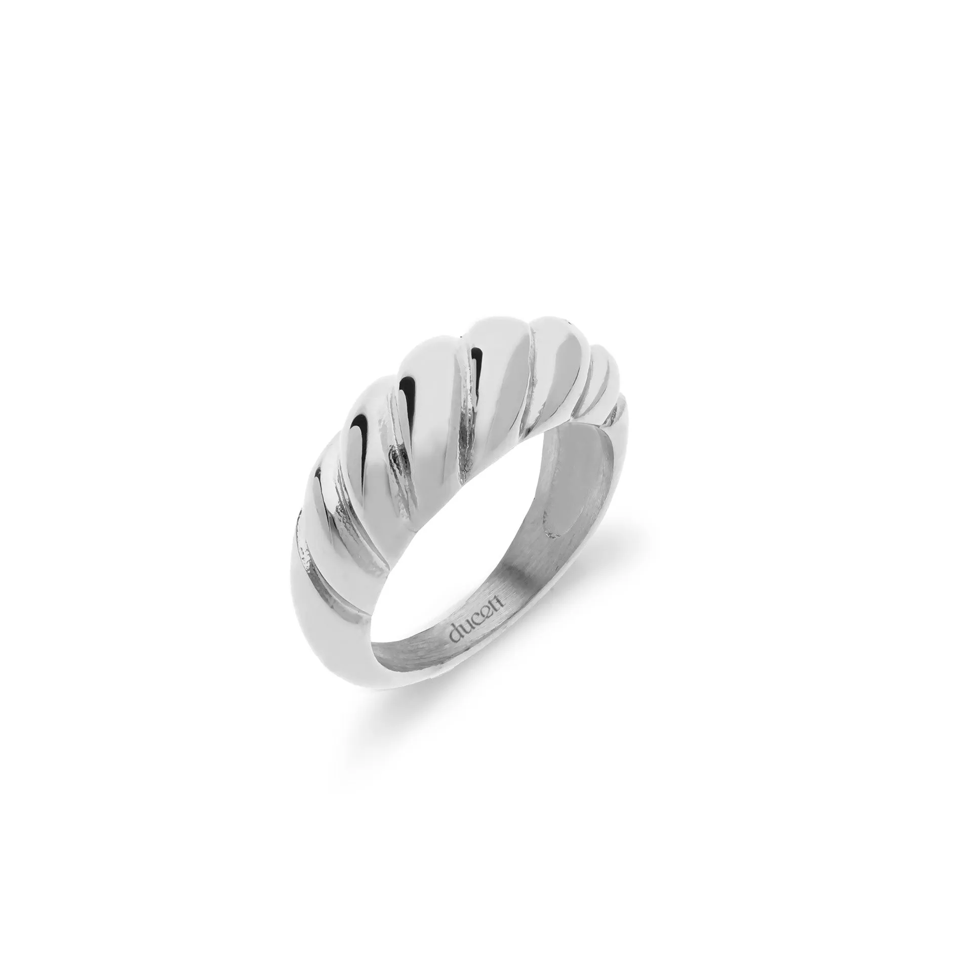 Croissant ring silver