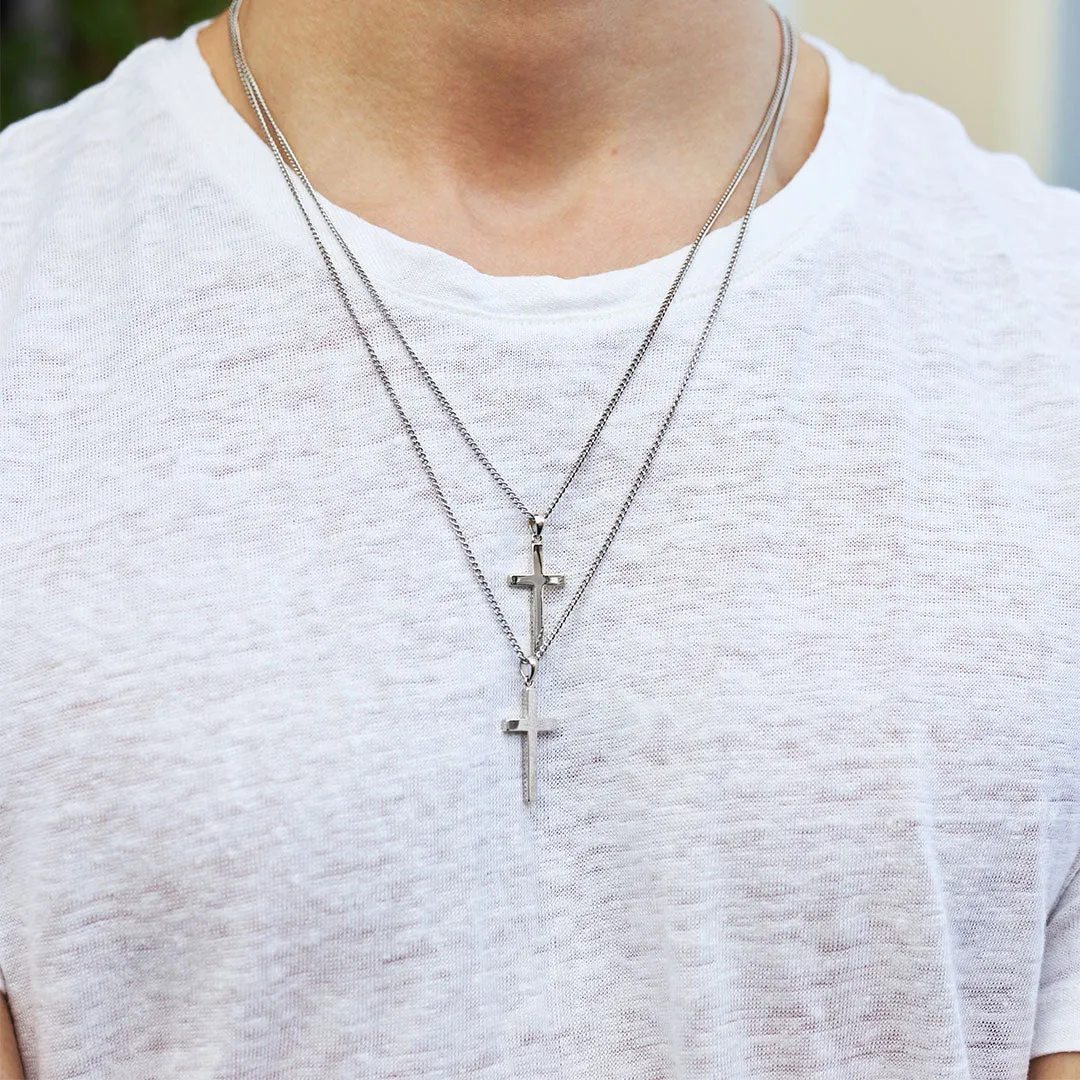 Cross Necklace | silver