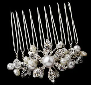 Crystal & Pearls Bridal Hair Comb