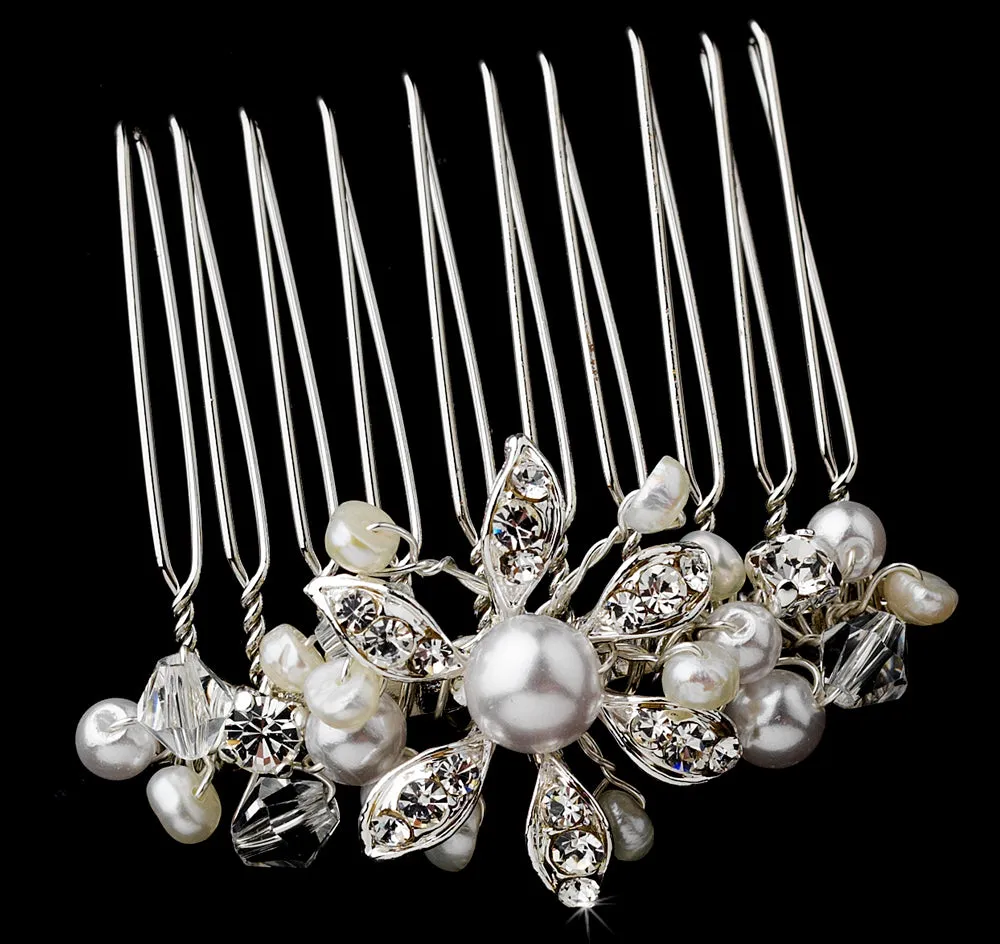 Crystal & Pearls Bridal Hair Comb