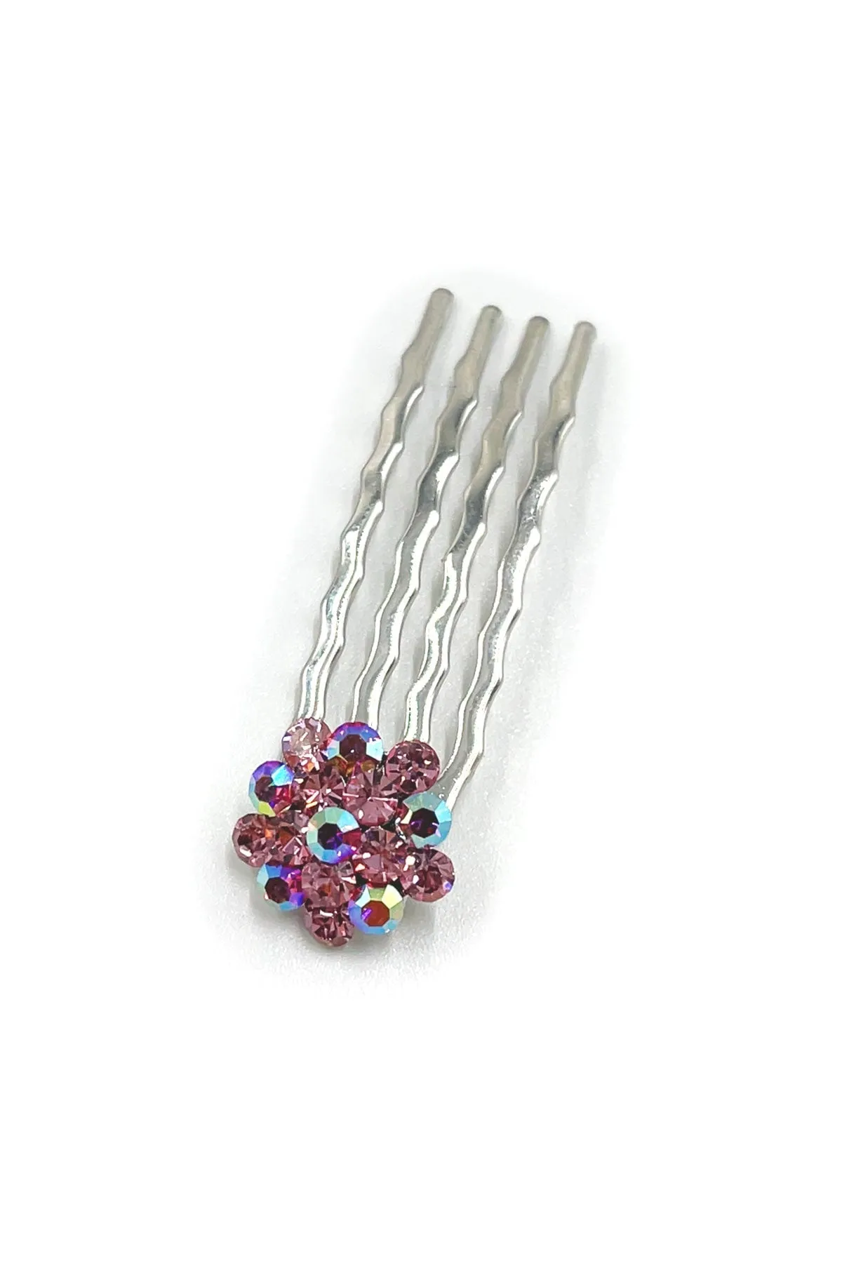 Crystal Cluster Mini Hair Comb 10-Piece Set