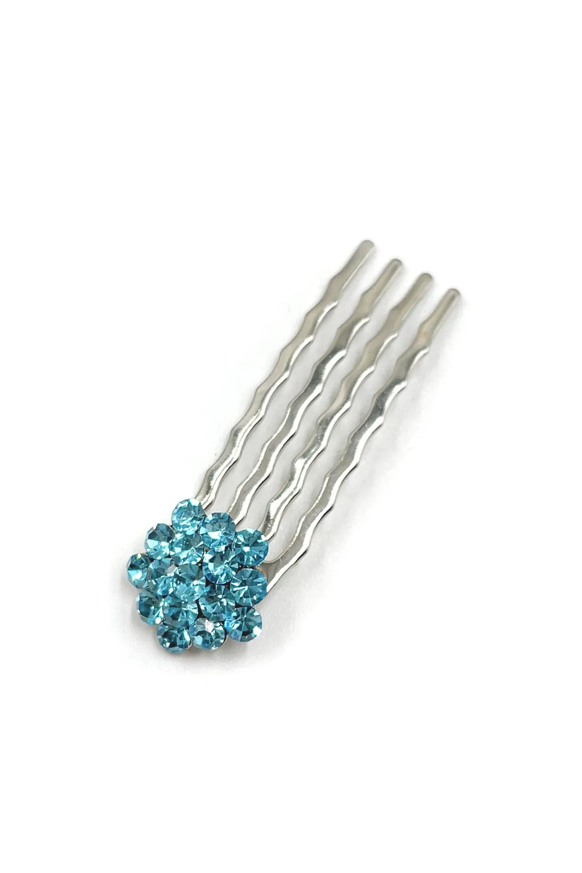 Crystal Cluster Mini Hair Comb 10-Piece Set