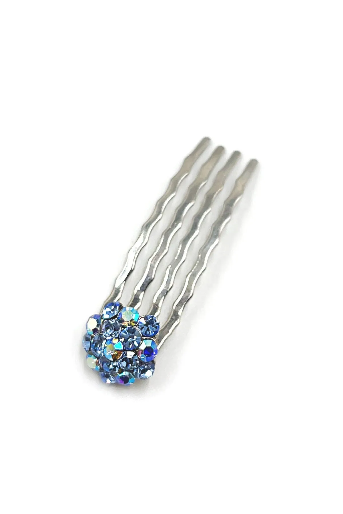 Crystal Cluster Mini Hair Comb 10-Piece Set