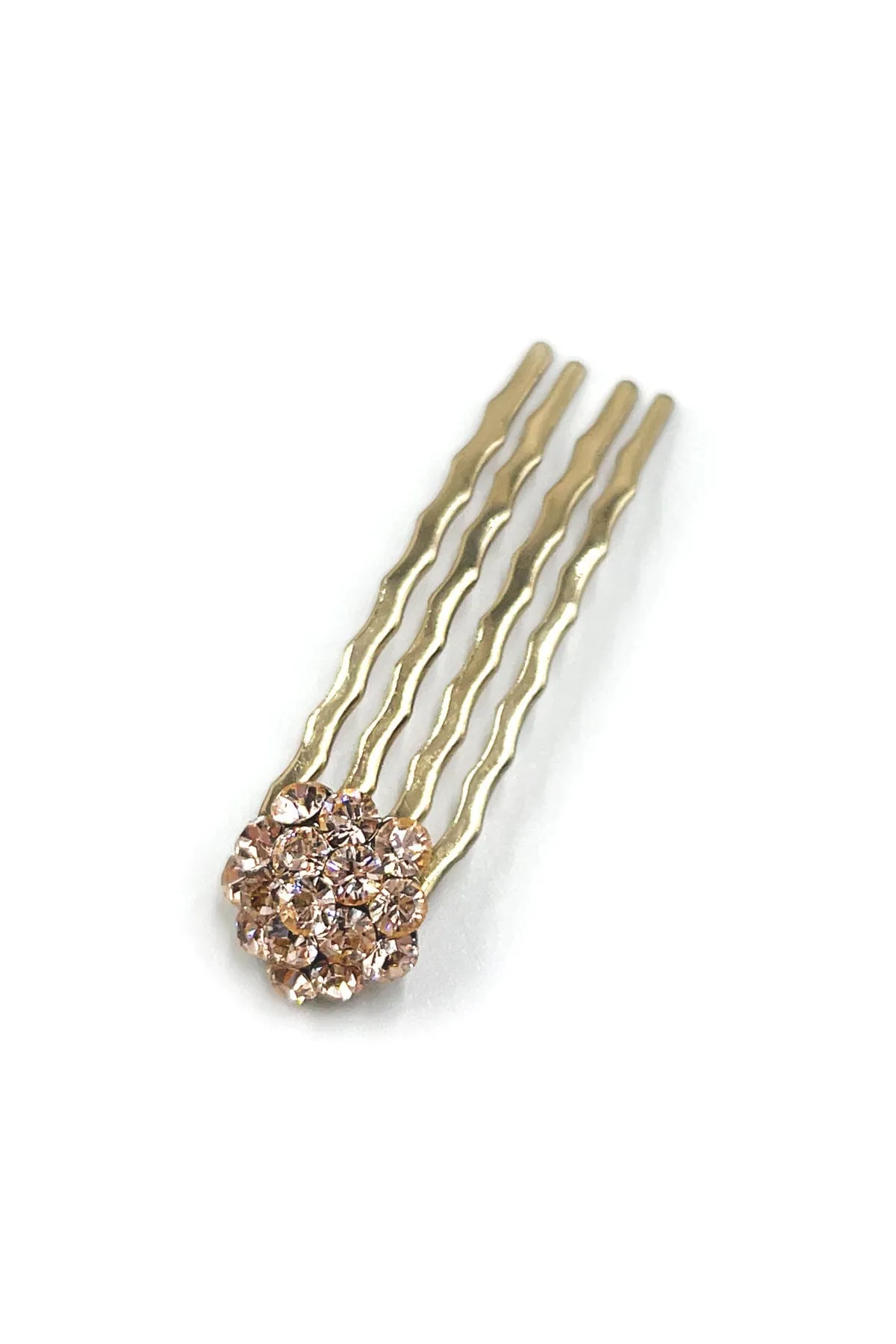 Crystal Cluster Mini Hair Comb 10-Piece Set