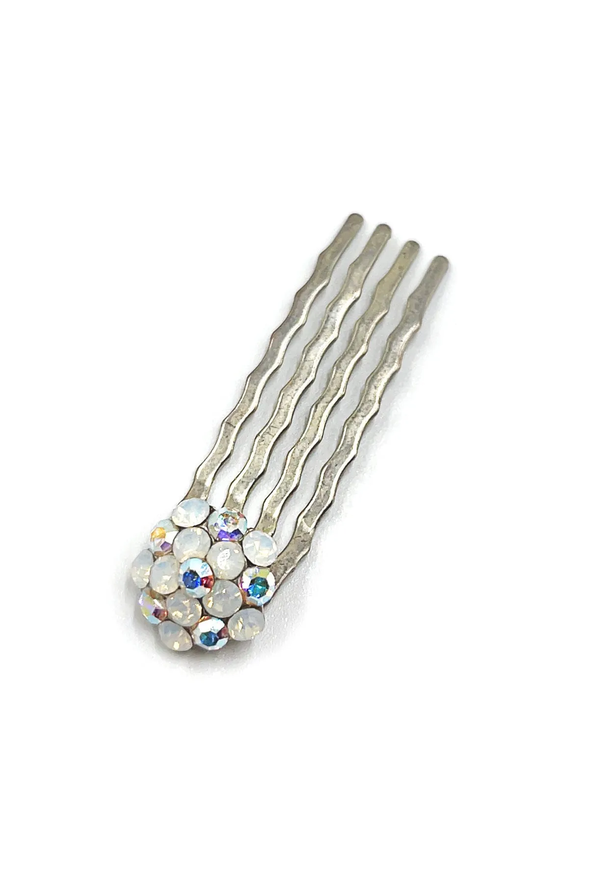 Crystal Cluster Mini Hair Comb 10-Piece Set