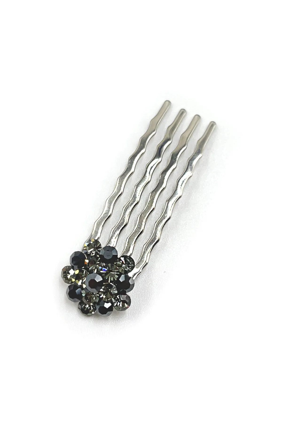 Crystal Cluster Mini Hair Comb 10-Piece Set