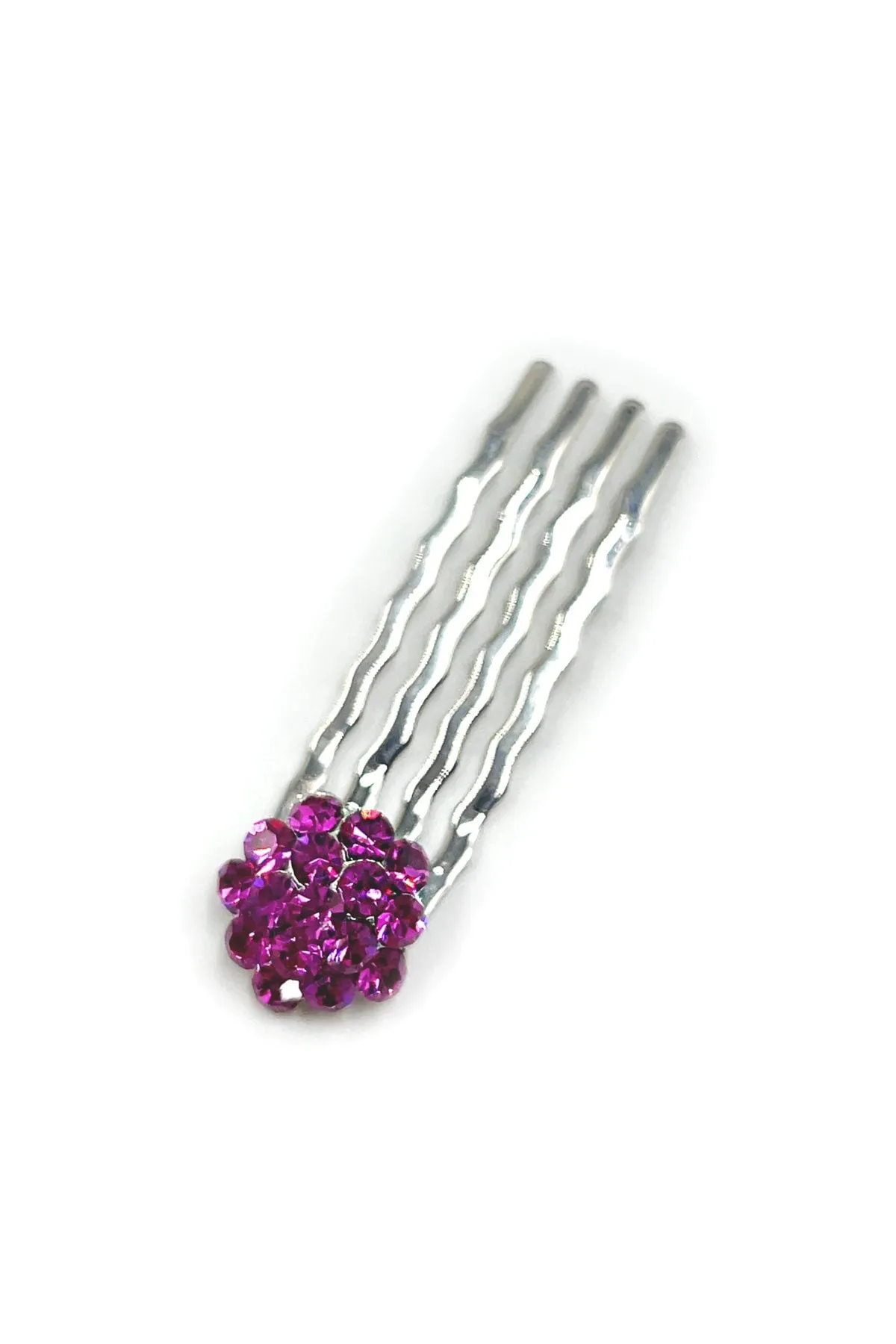 Crystal Cluster Mini Hair Comb 10-Piece Set