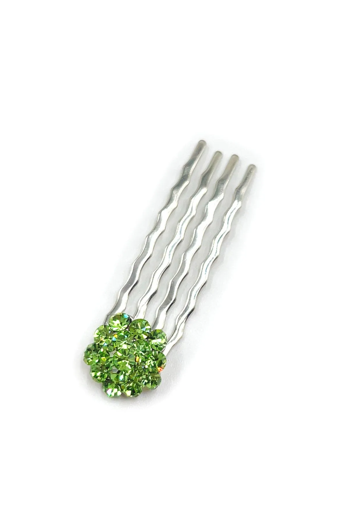 Crystal Cluster Mini Hair Comb 10-Piece Set