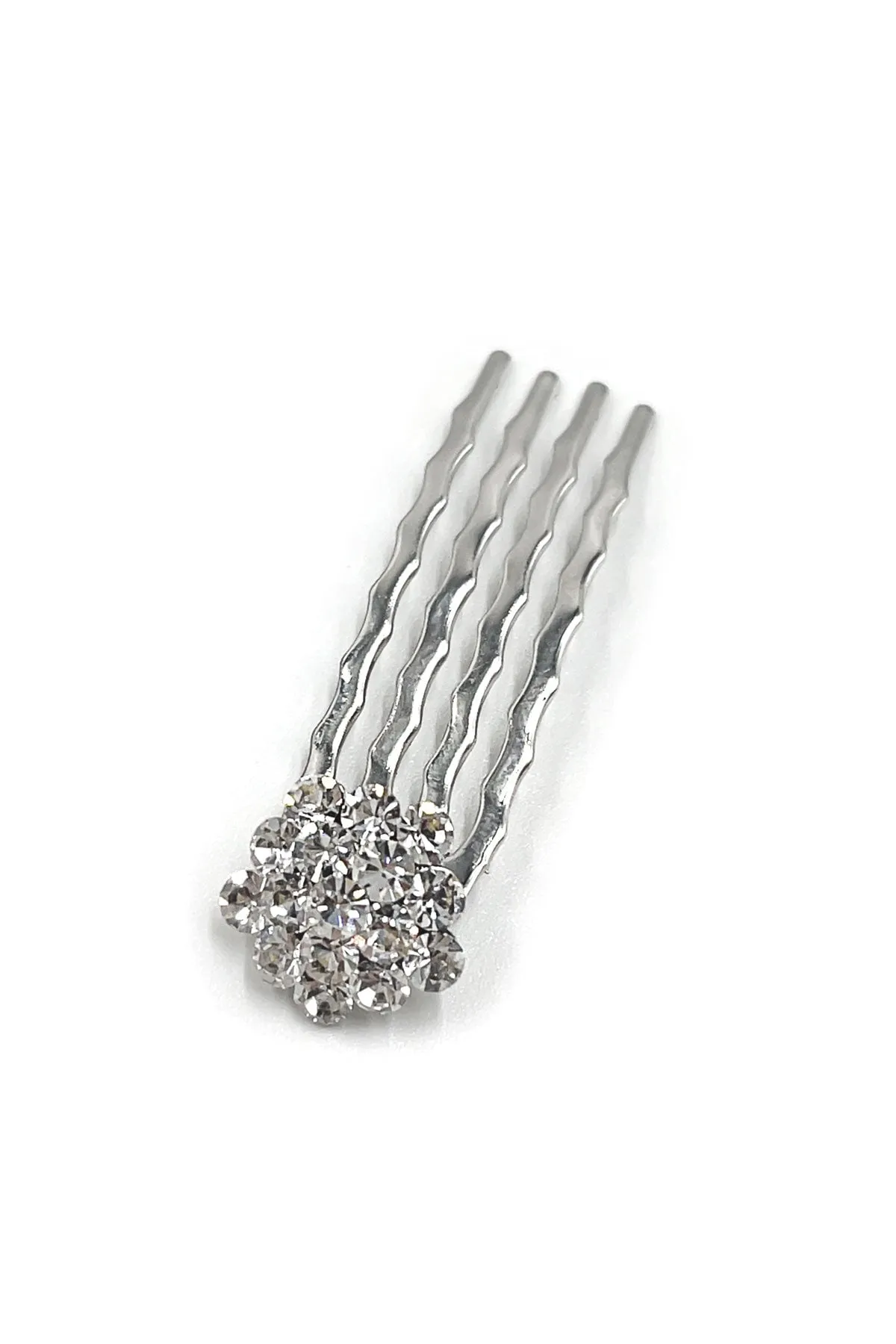 Crystal Cluster Mini Hair Comb 10-Piece Set