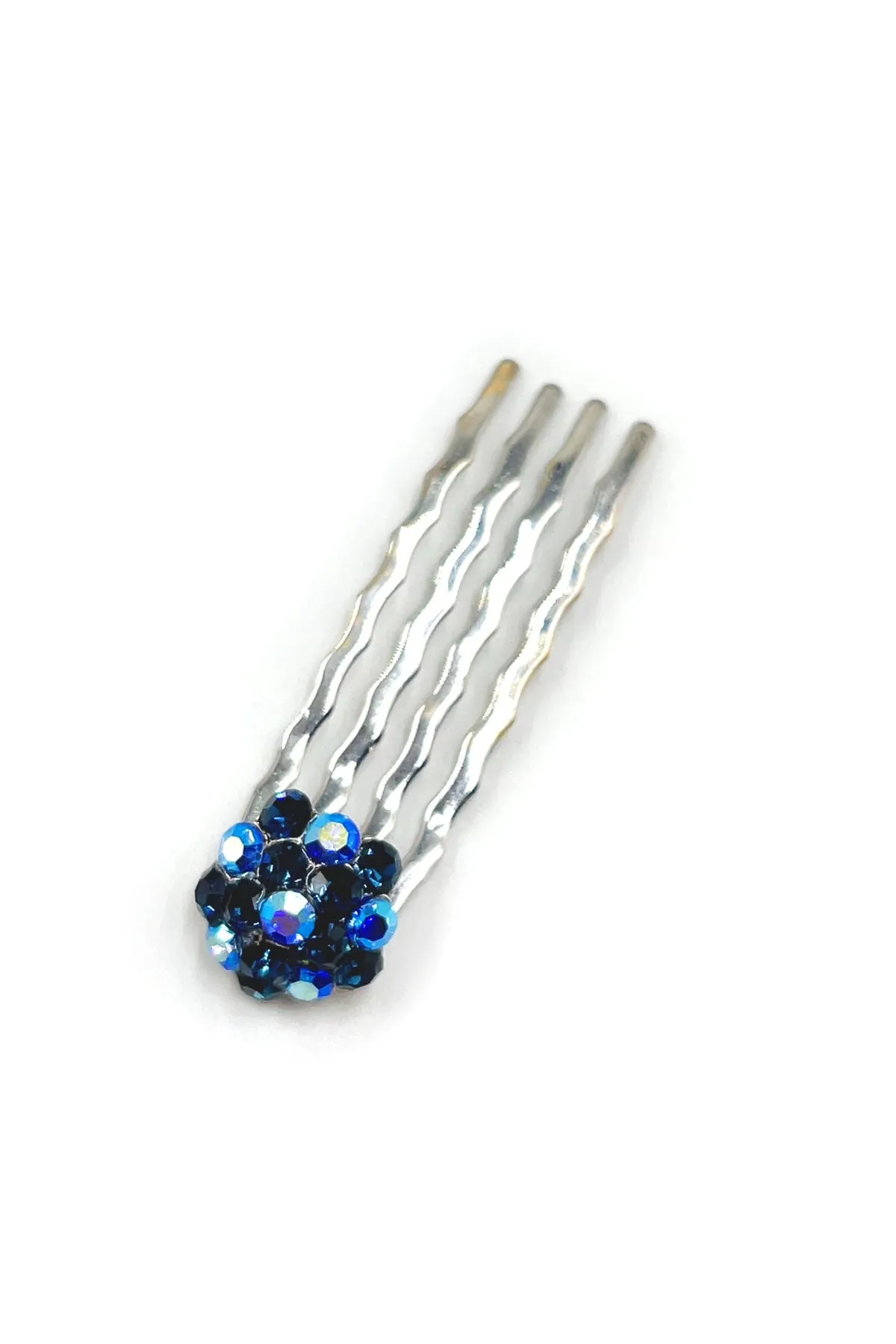 Crystal Cluster Mini Hair Comb 10-Piece Set