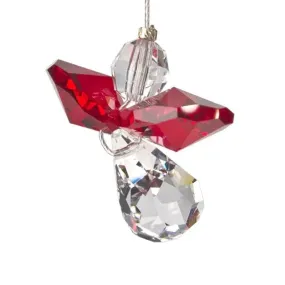 Crystal Fantasy Guardian Angel Suncatcher,  Garnet 25