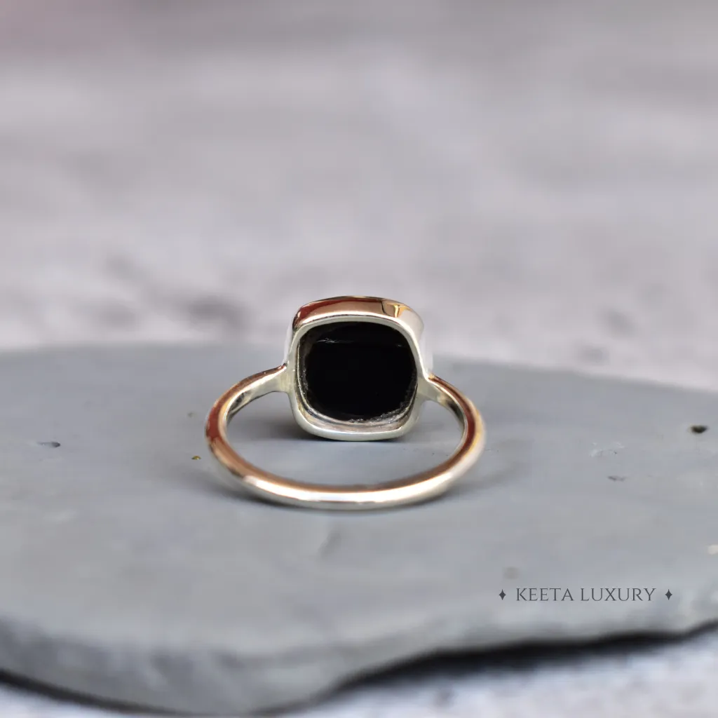 Cushion Conquer - Black Onyx Ring