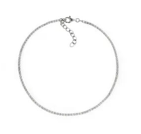 Dainty Crystal Line Anklet