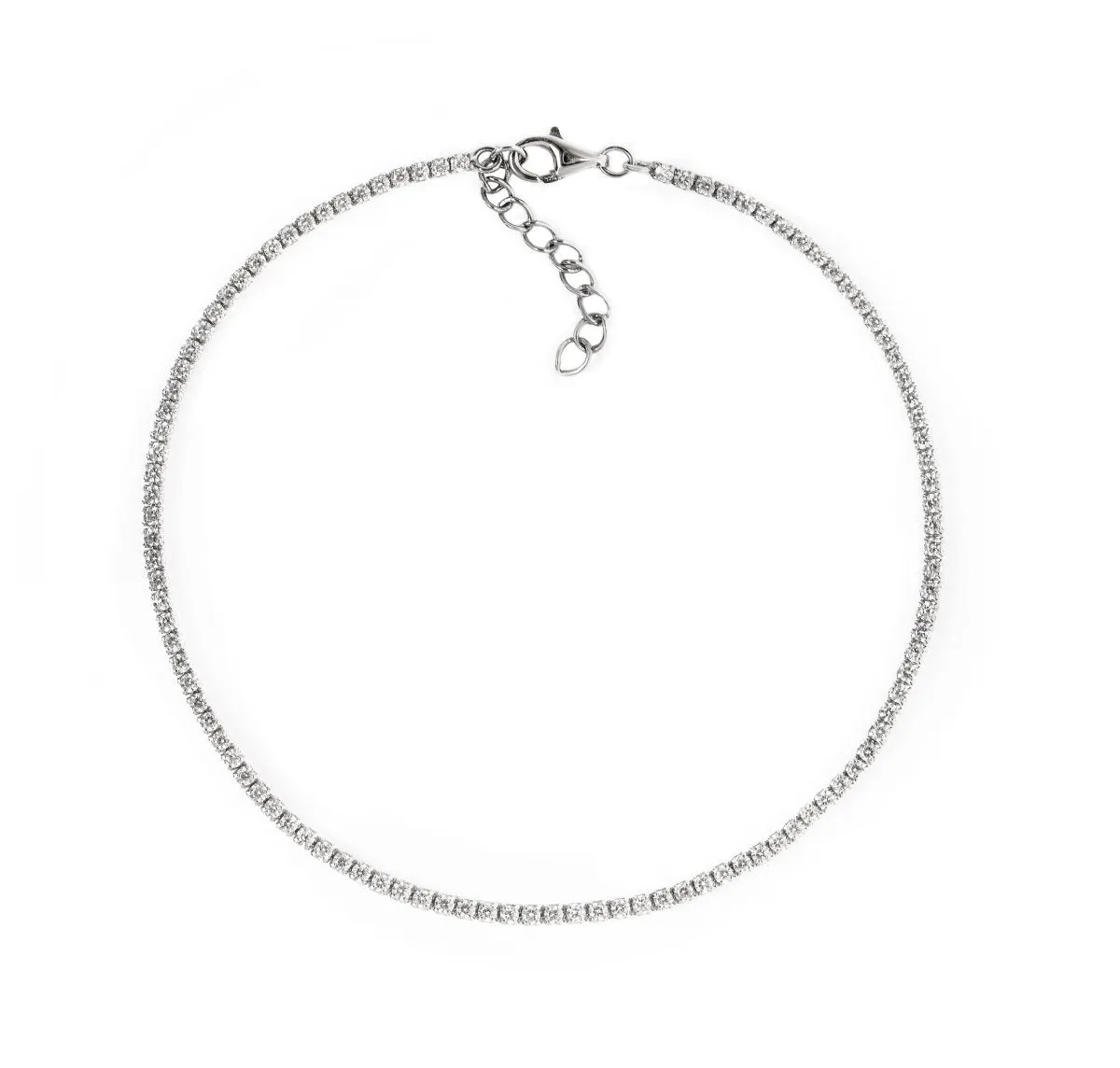 Dainty Crystal Line Anklet