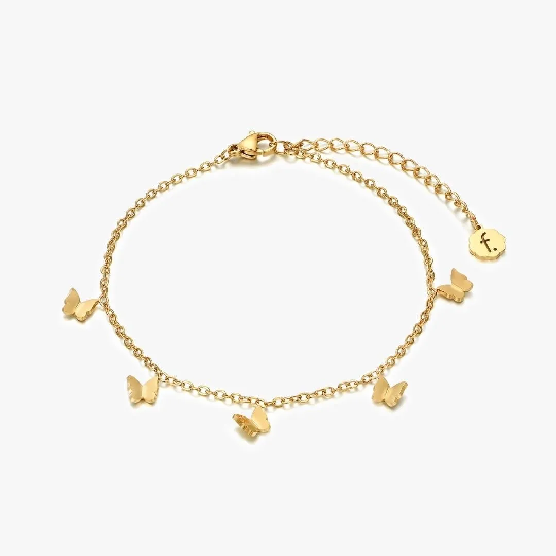 Dangling Butterfly Anklet