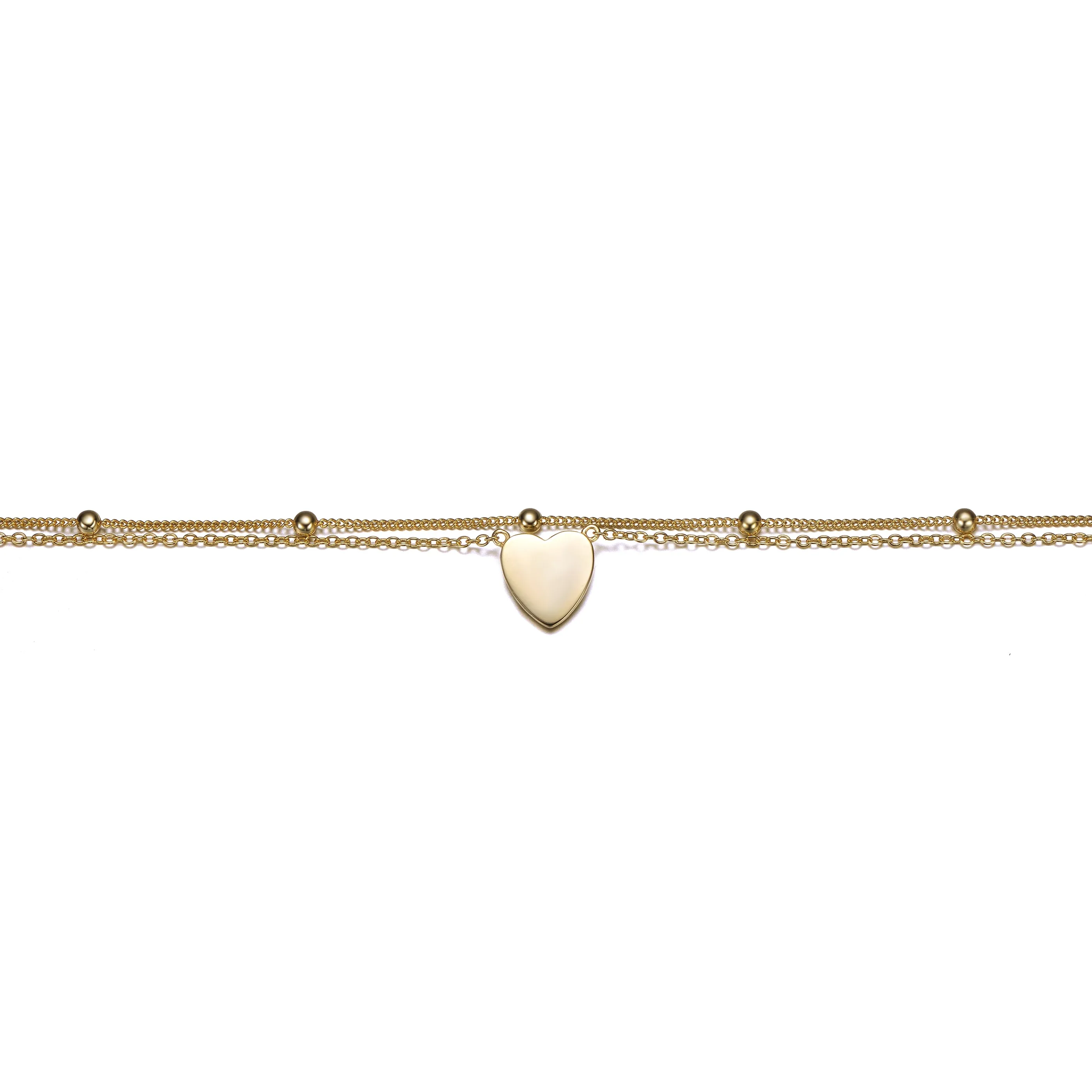 Daphne Adjustable Length Heart Anklet