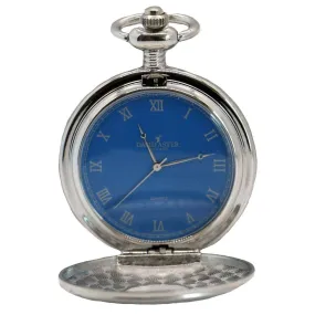 David Aster Half Hunter Pocket Watch - Silver