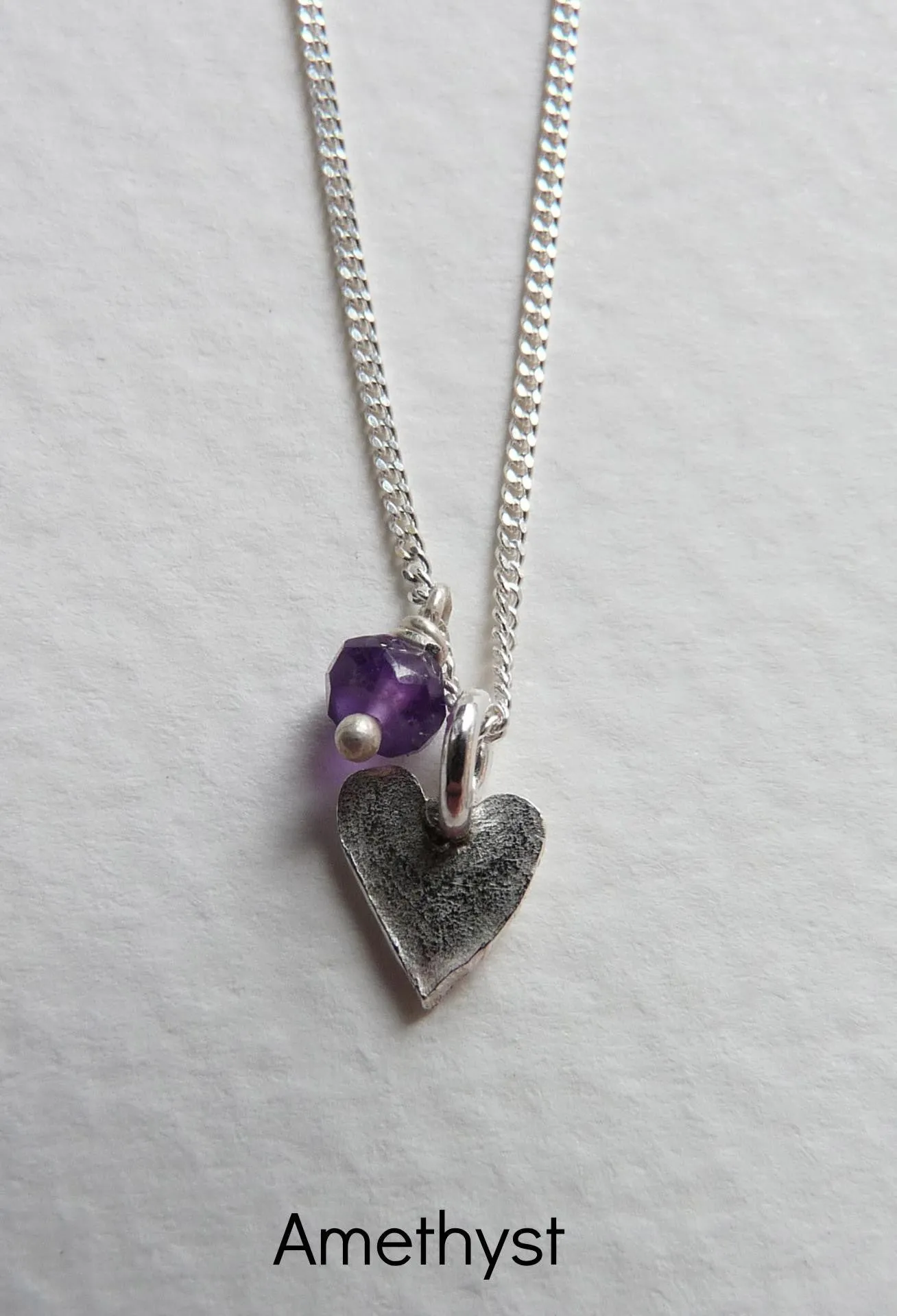 Delicate Silver Heart Necklace