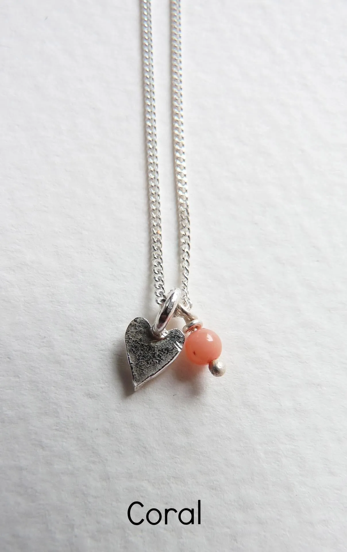 Delicate Silver Heart Necklace