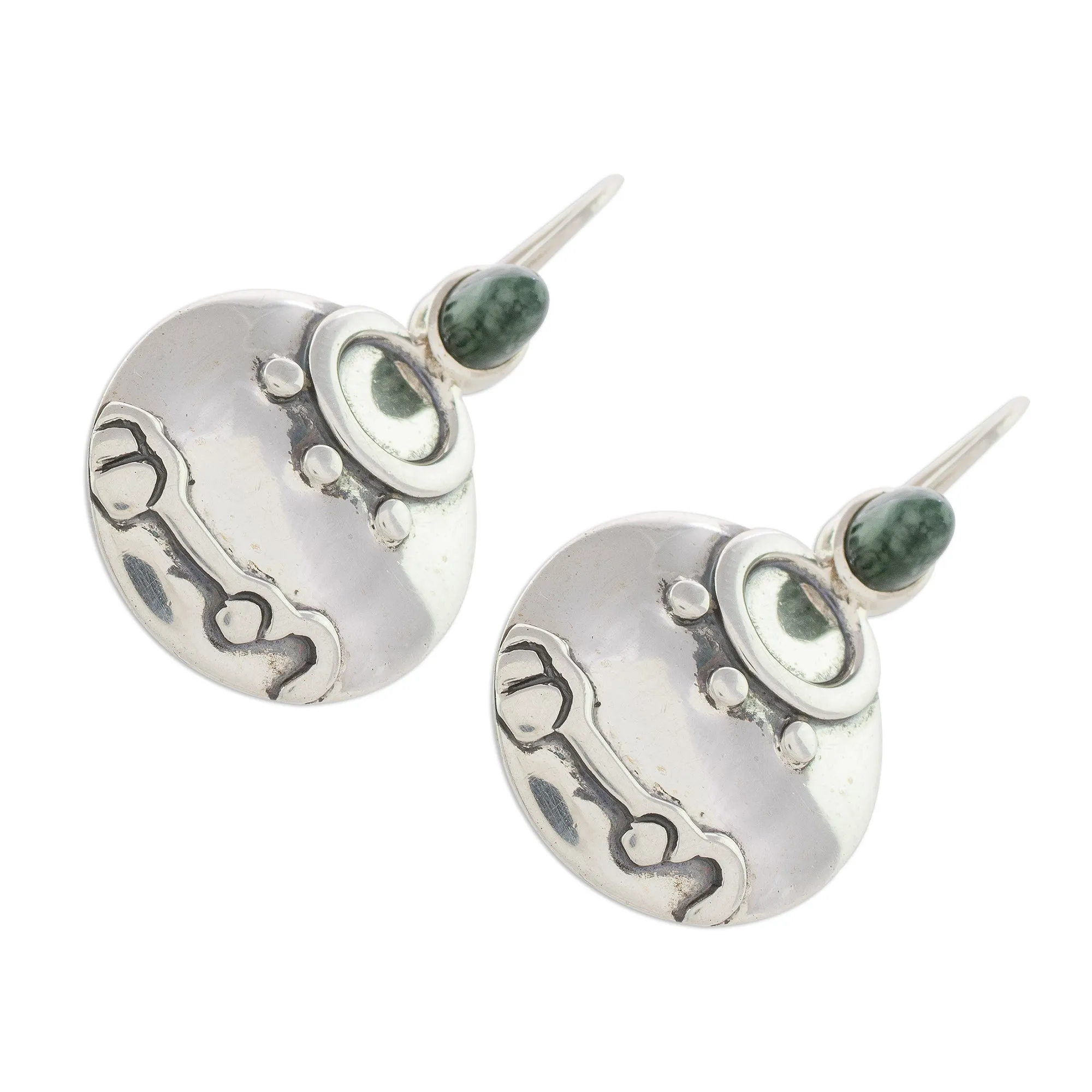 Destiny Nahual Nahual Jade Drop Earrings from Guatemala