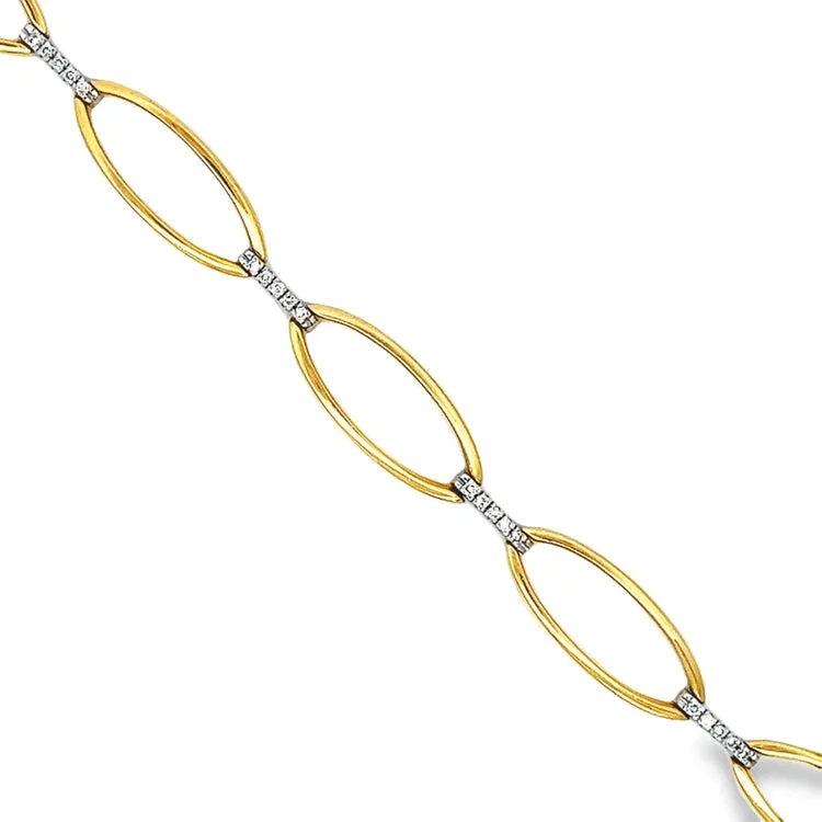 Diamond Bracelet, 14Kt