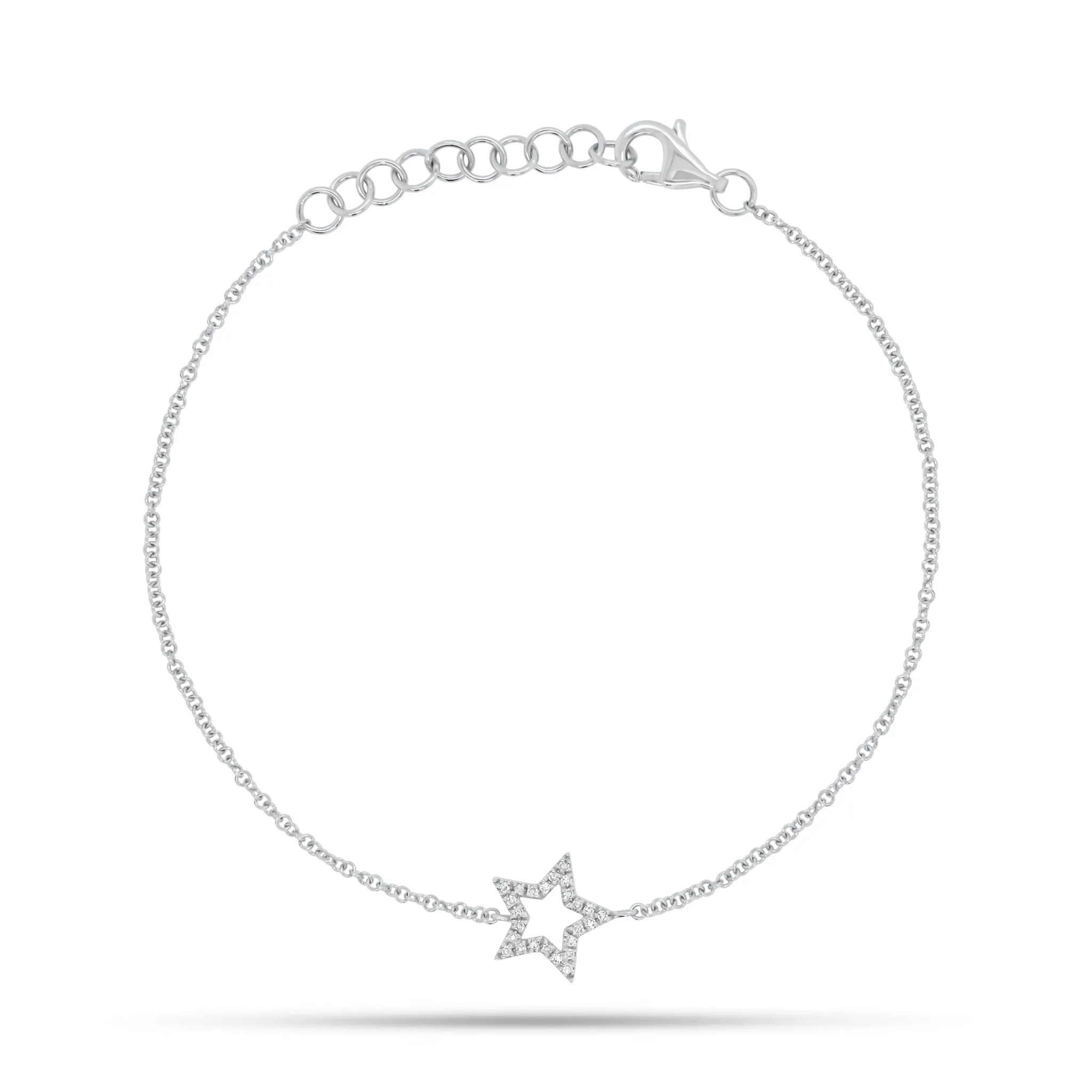 Diamond Cutout Star Fashion Bracelet