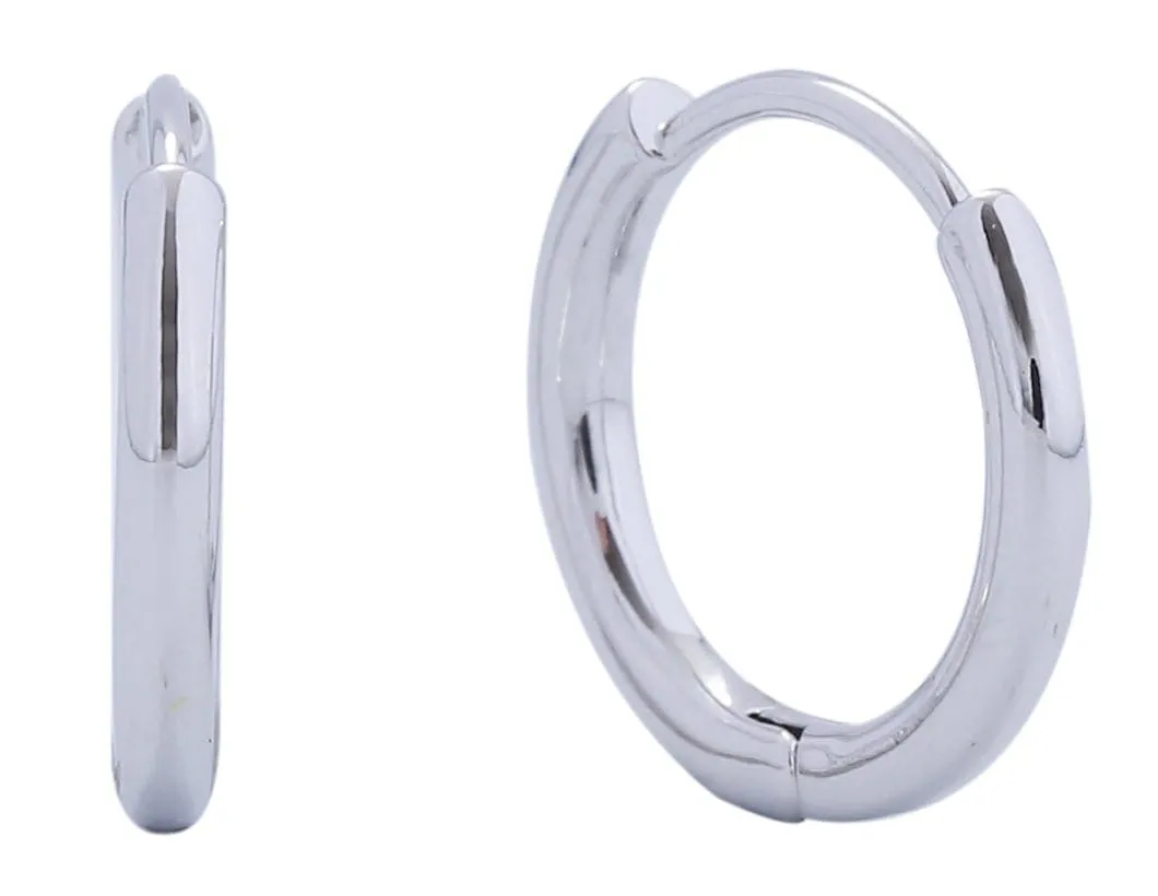 DJE311057 14K Mini Thin Huggie Hoop Earrings