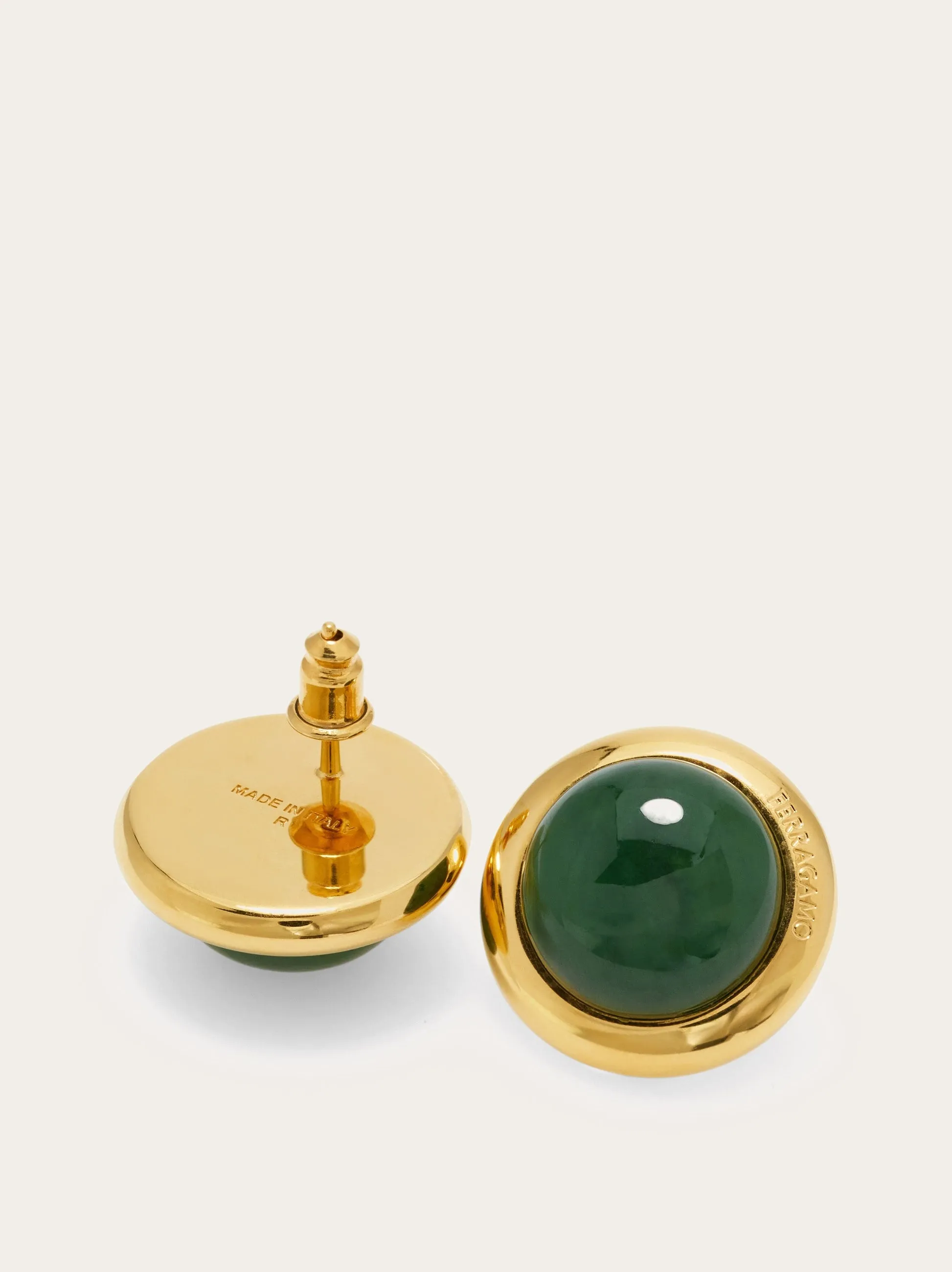 Earrings With Semi-Precious Stone