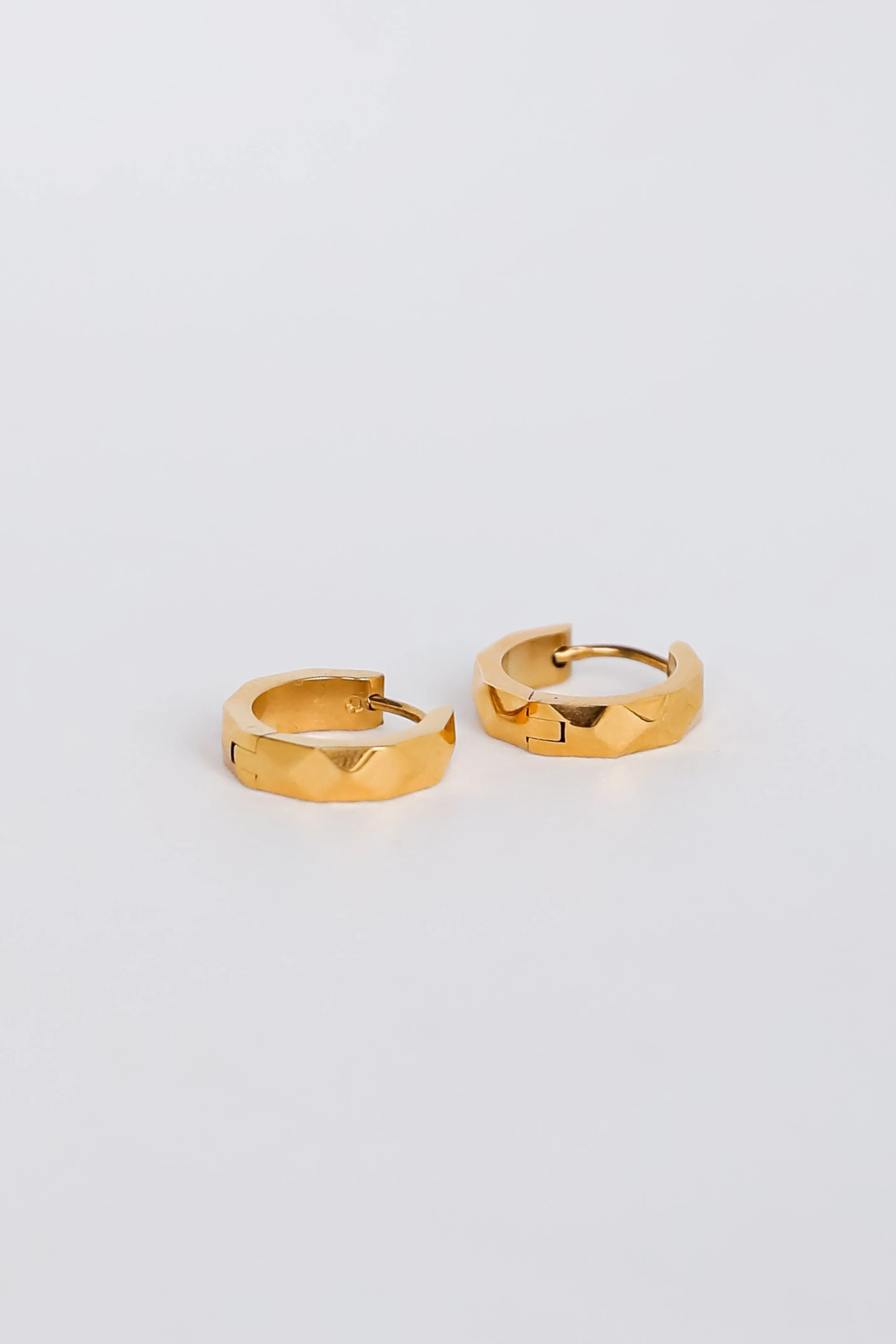 Eliana Gold Geometric Mini Hoop Earrings