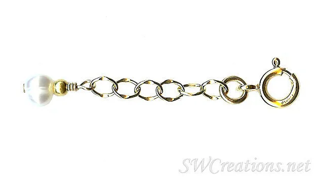 Fancy Gold Oyster's Pearl Anklet Extender