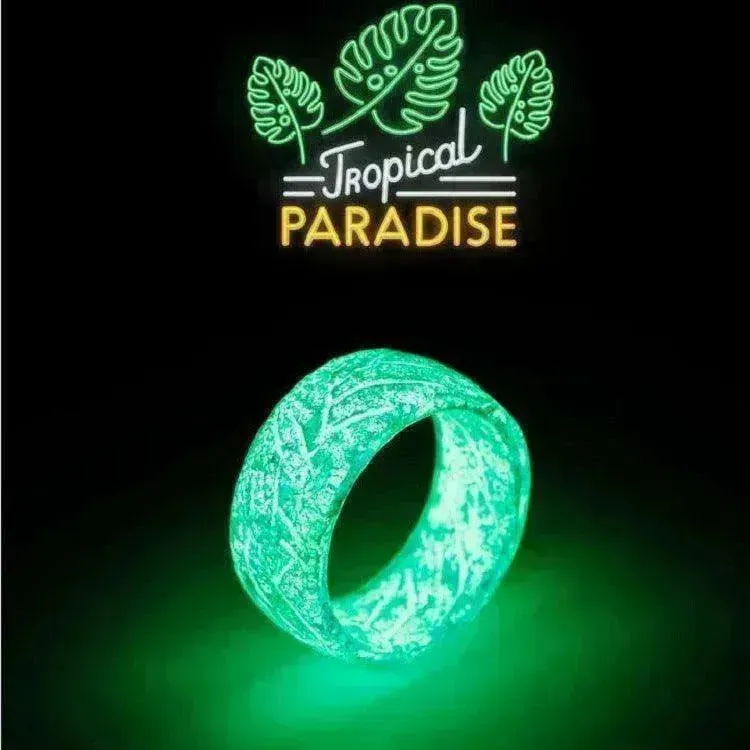 Fashionable Luminous Resin Ring