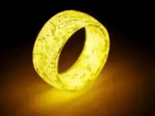 Fashionable Luminous Resin Ring