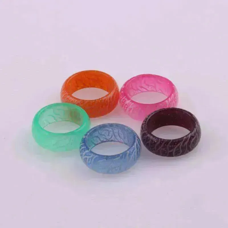 Fashionable Luminous Resin Ring