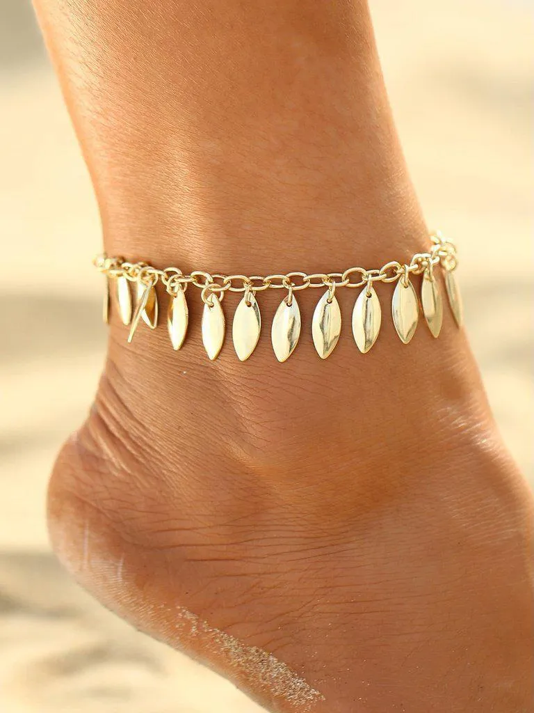 Festival Drop Charm Chain Anklet