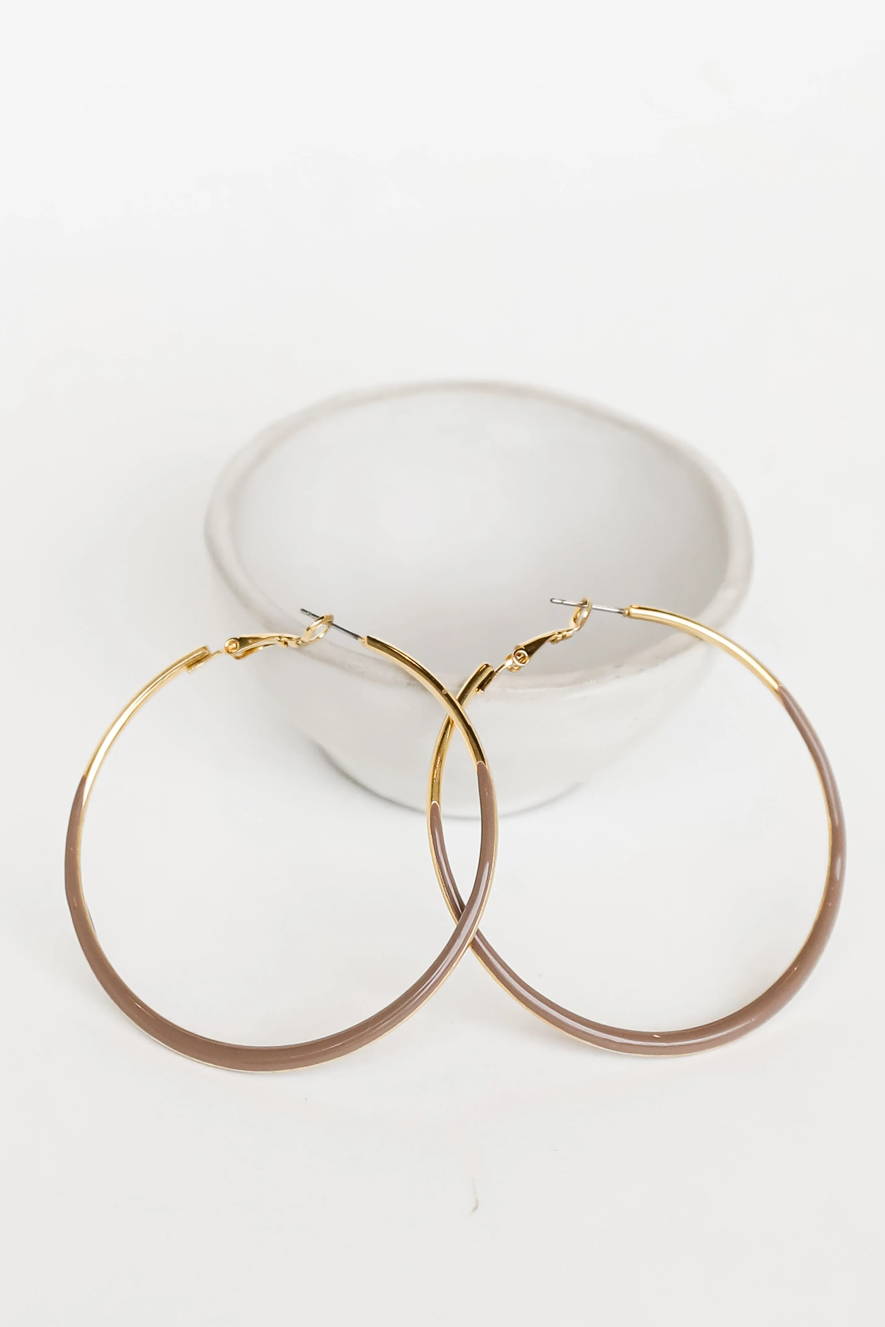 FINAL SALE - Helen Gold Hoop Earrings