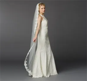 Floor or Chapel Length Lace Bridal Veil