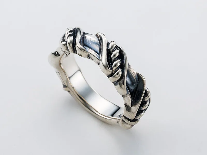 Floral Snake Ring : Narrow Ring