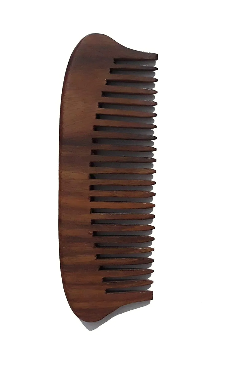 Flourish Concepts Wooden Comb with Handle - Fine Wood Toothed Styling & Grooming Tools for Men & Women