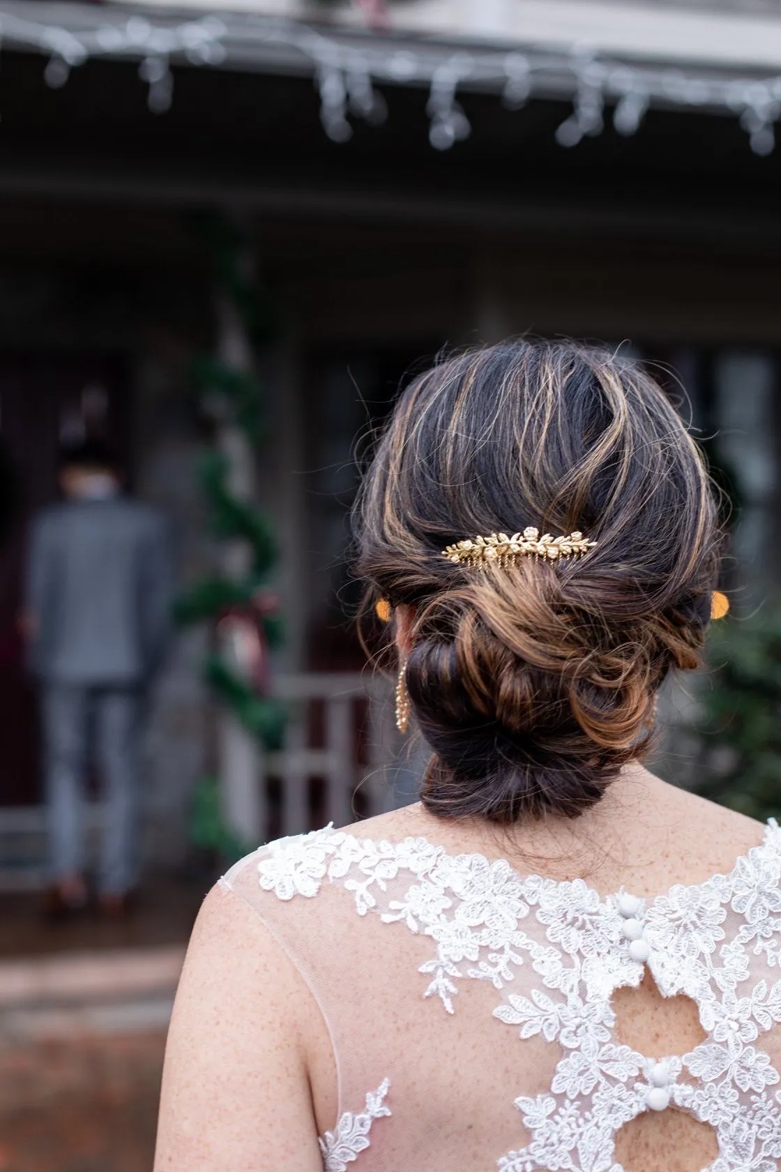 Flower Bouquet hair comb