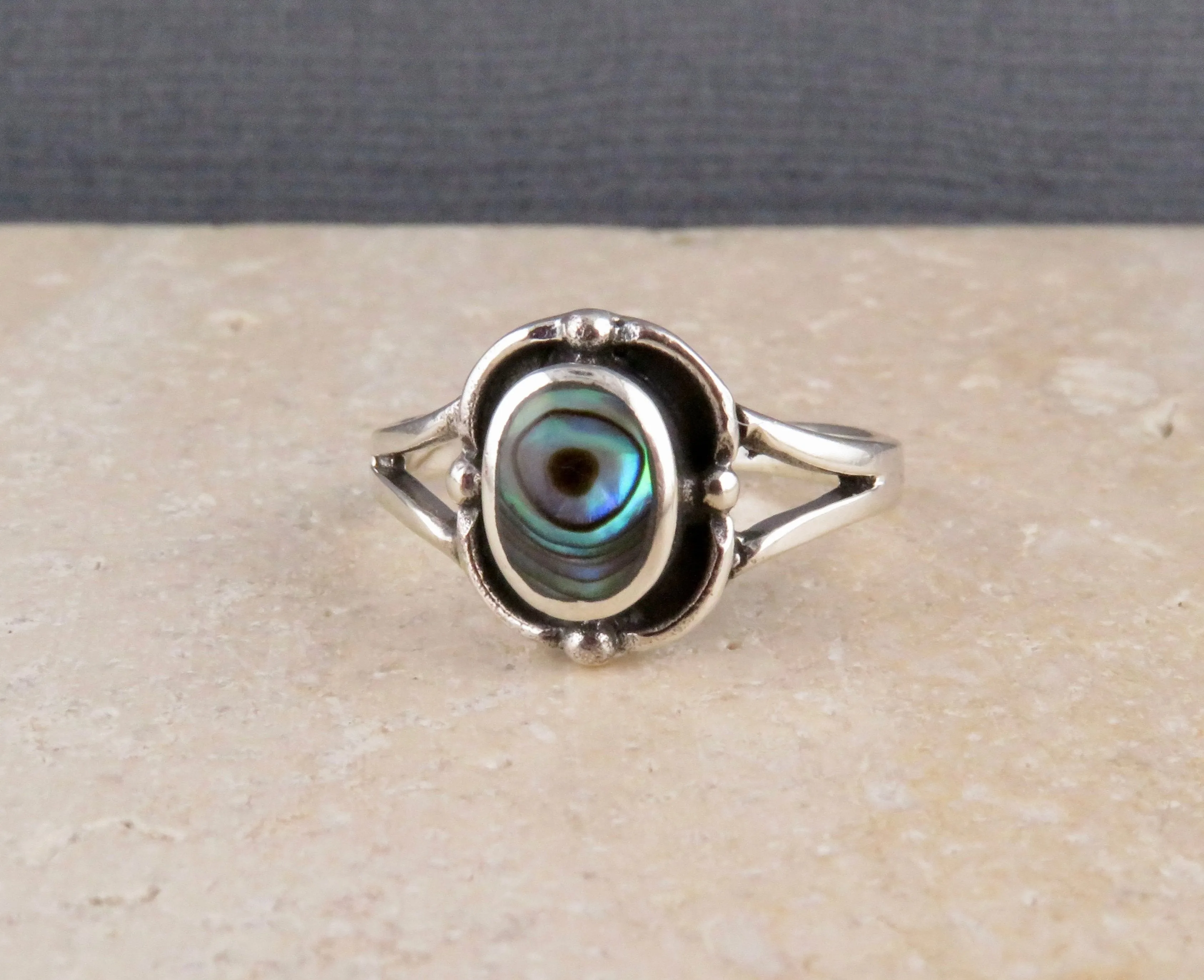 Framed Abalone Ring