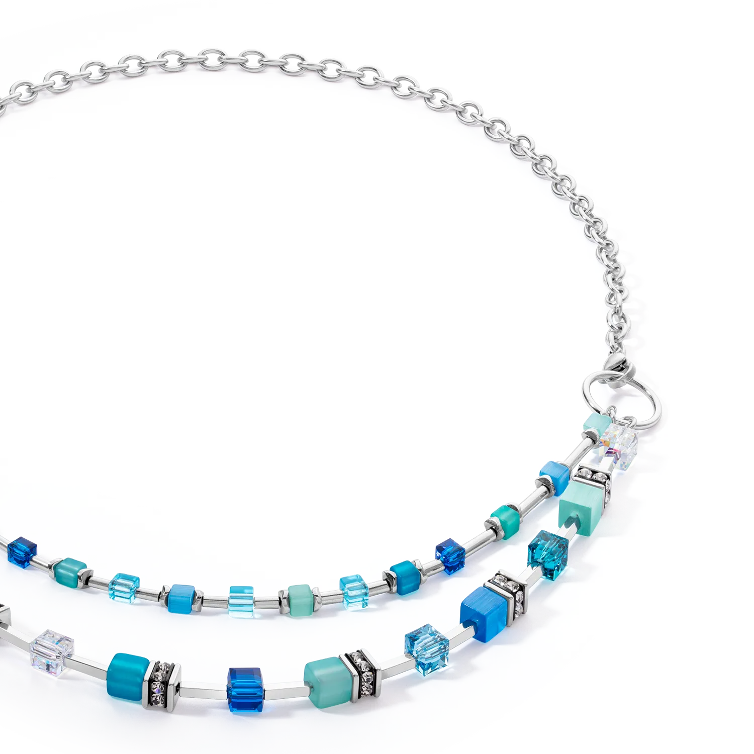 GeoCUBE® Iconic Layer Chain necklace Ocean Vibes