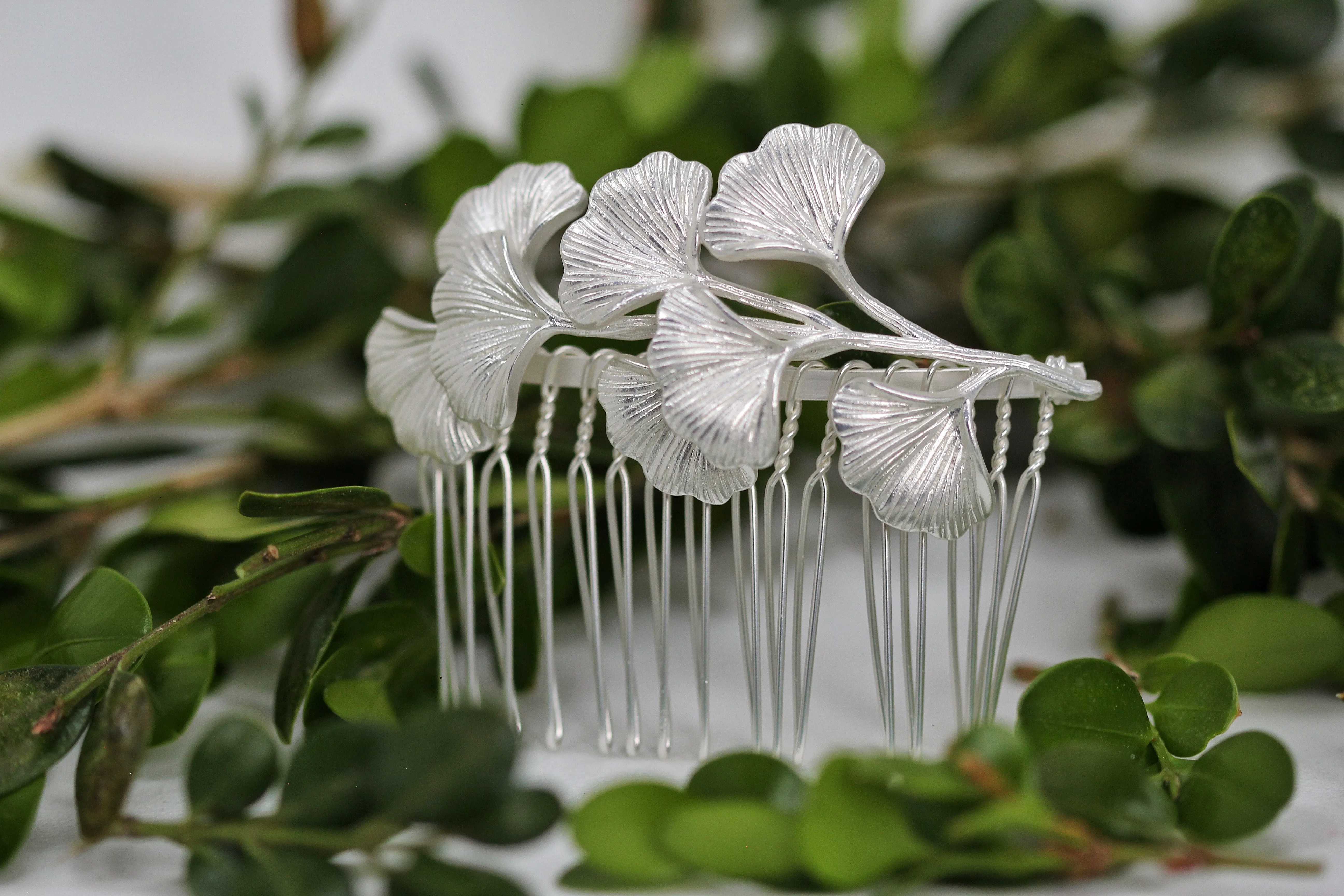 Ginkgo Hair Comb