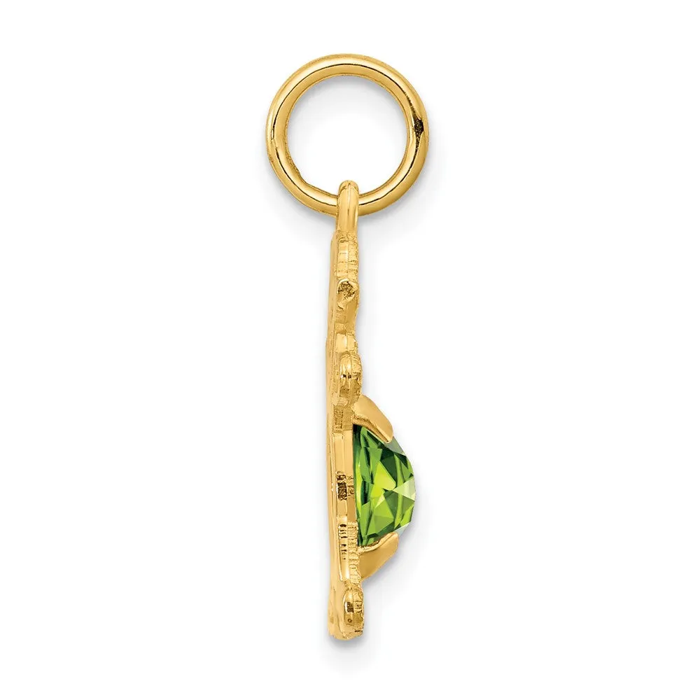 Girl August Birthstone Peridot Pendant