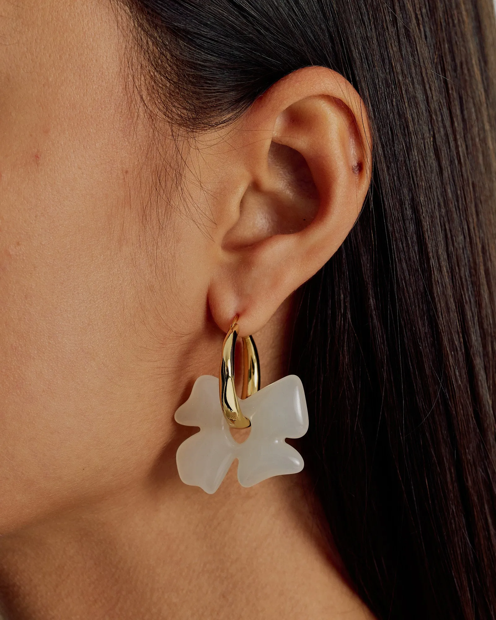 Glass Flower Earrings