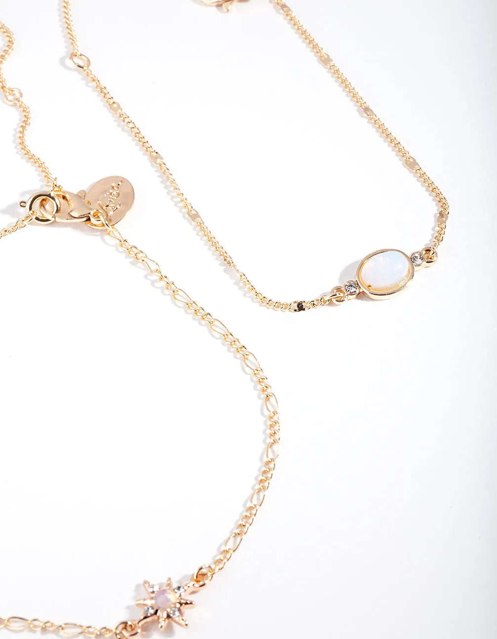 Gold Celestial Star Bracelet & Anklet Pack