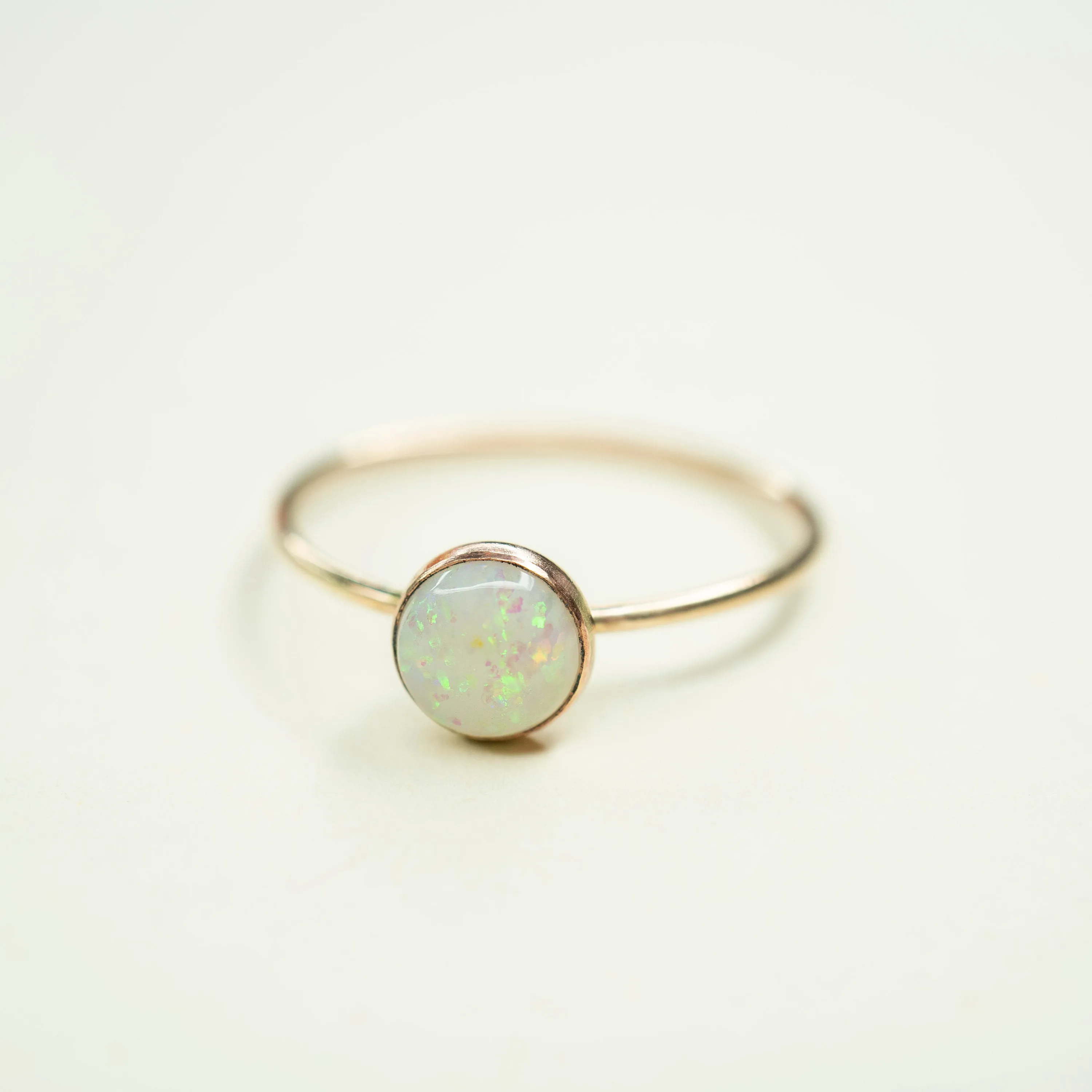 Gold Filled Natural Opal Ring